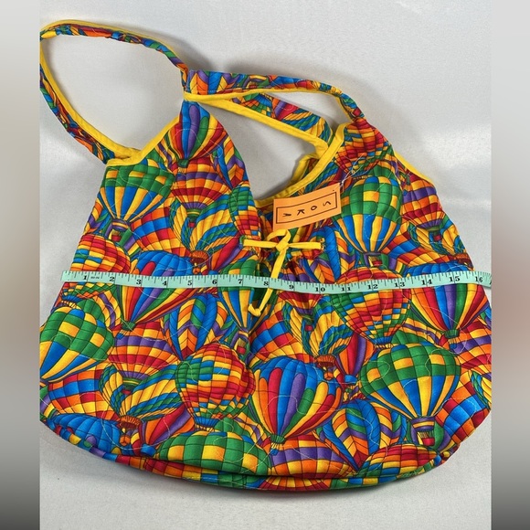 SOKA reusable rainbow hot air ballon fabric shopping bag festival vibrant fun - Picture 5 of 7